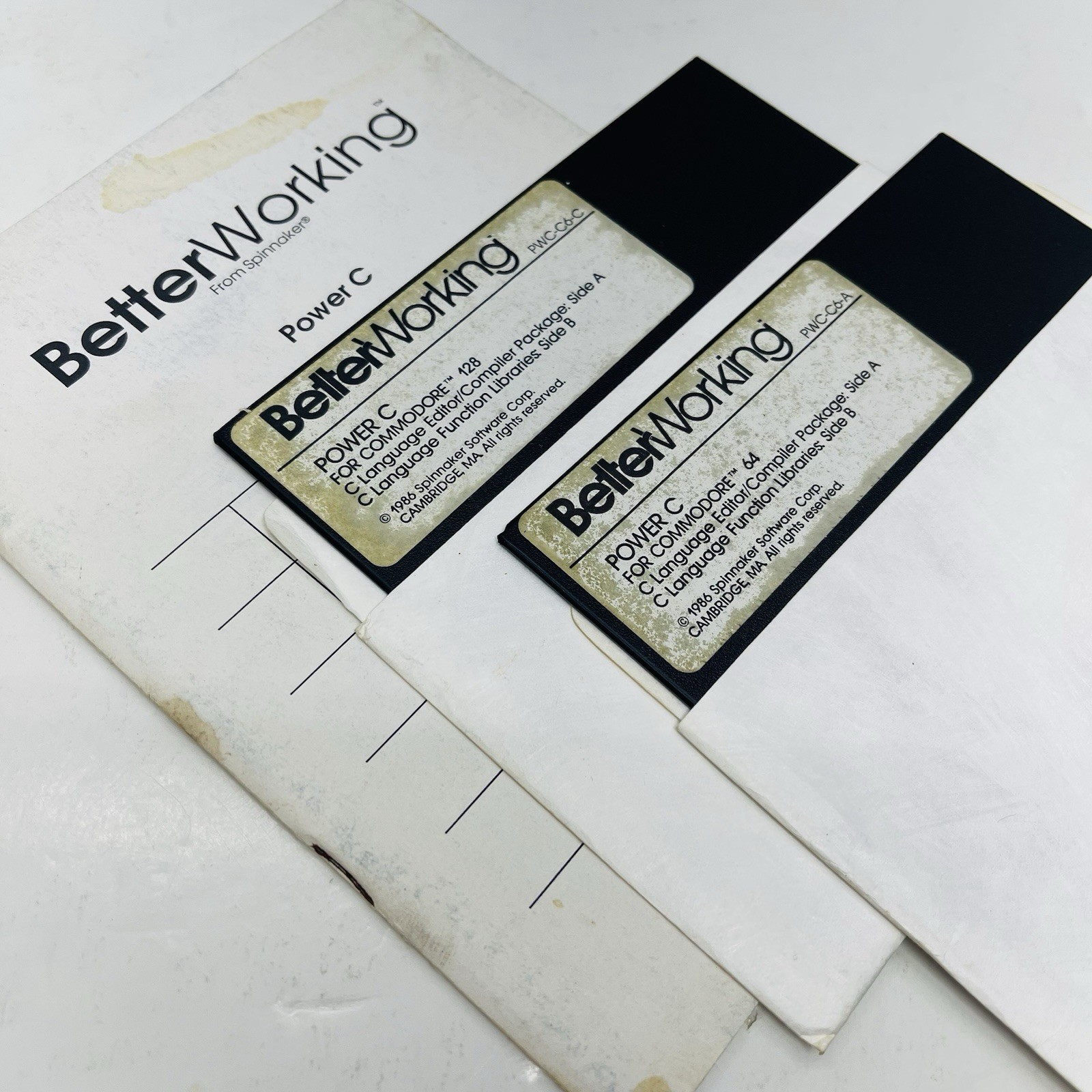 Commodore 64/128 BetterWorking POWER C by Spinnaker Software 5.25" Vintage 1986