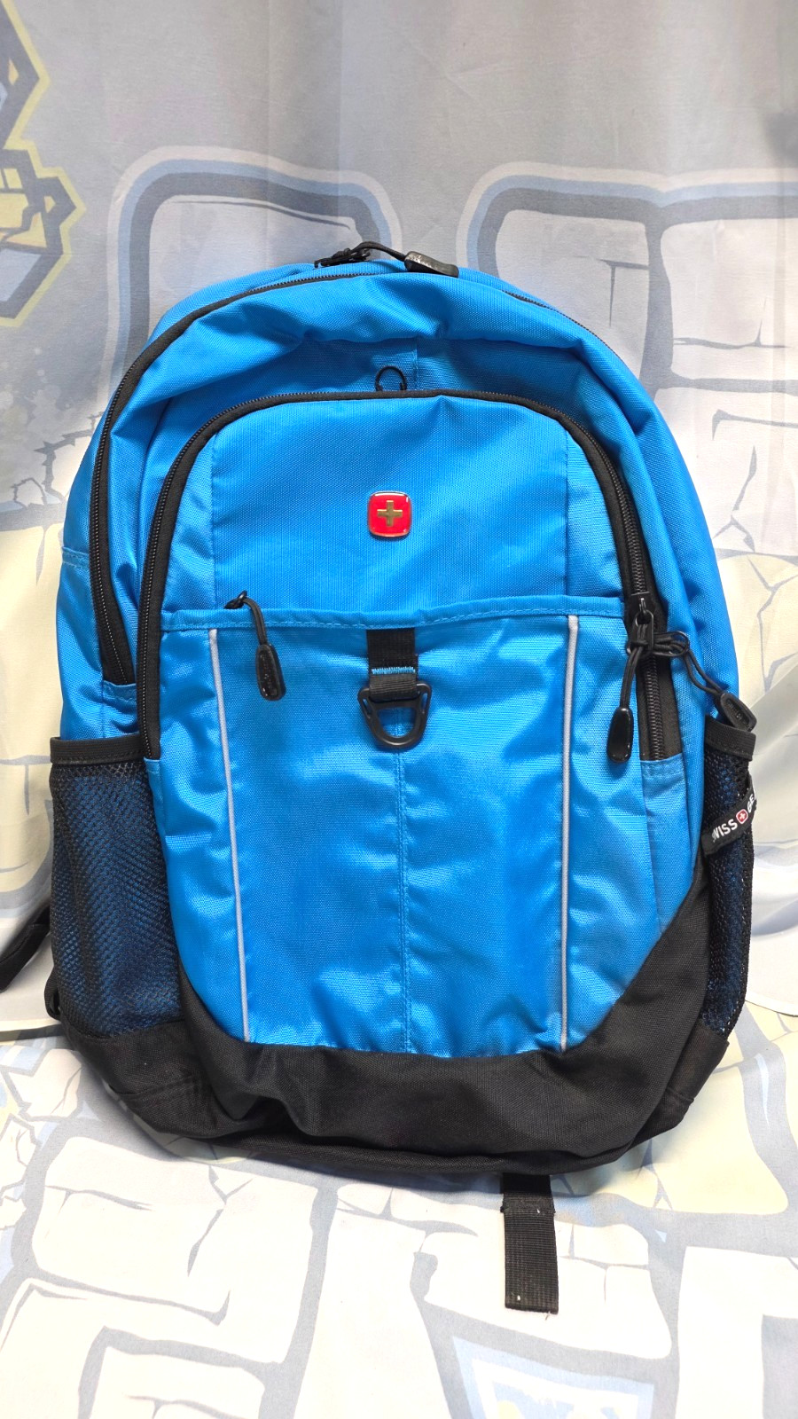 Swissgear Laptop Outdoor Backpack Lightweight Compact Vented Quick Clamps Blue