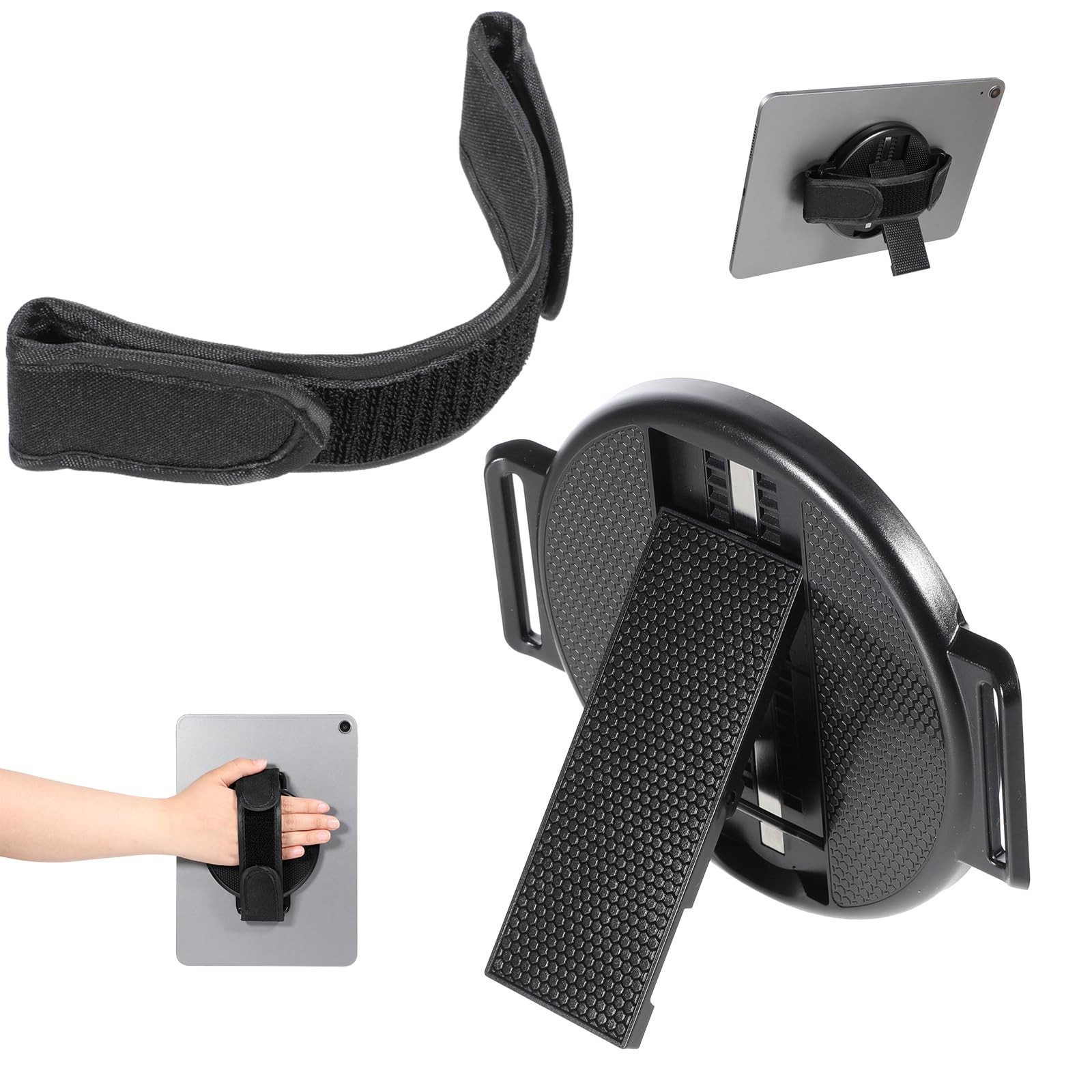 Tablet Stand with Hand Strap Sticky Tablet Stand with Adhesive Patch
