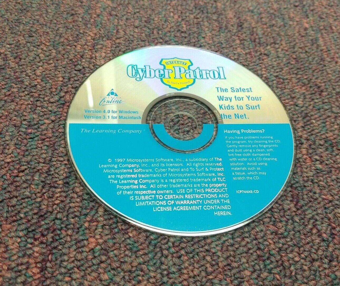 Internet Cyber Patrol CD-ROM The Learning Company☆Windows Mac☆Collector's PC
