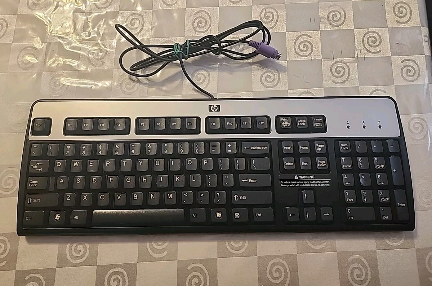 VTG Computer Keyboard PS/2 Serial PC HP English Wired SK-2880