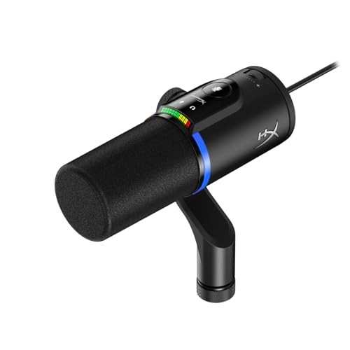 HyperX FlipCast Dynamic Microphone XLR USB Dual Connection Cardioid Tap B2CM1AA