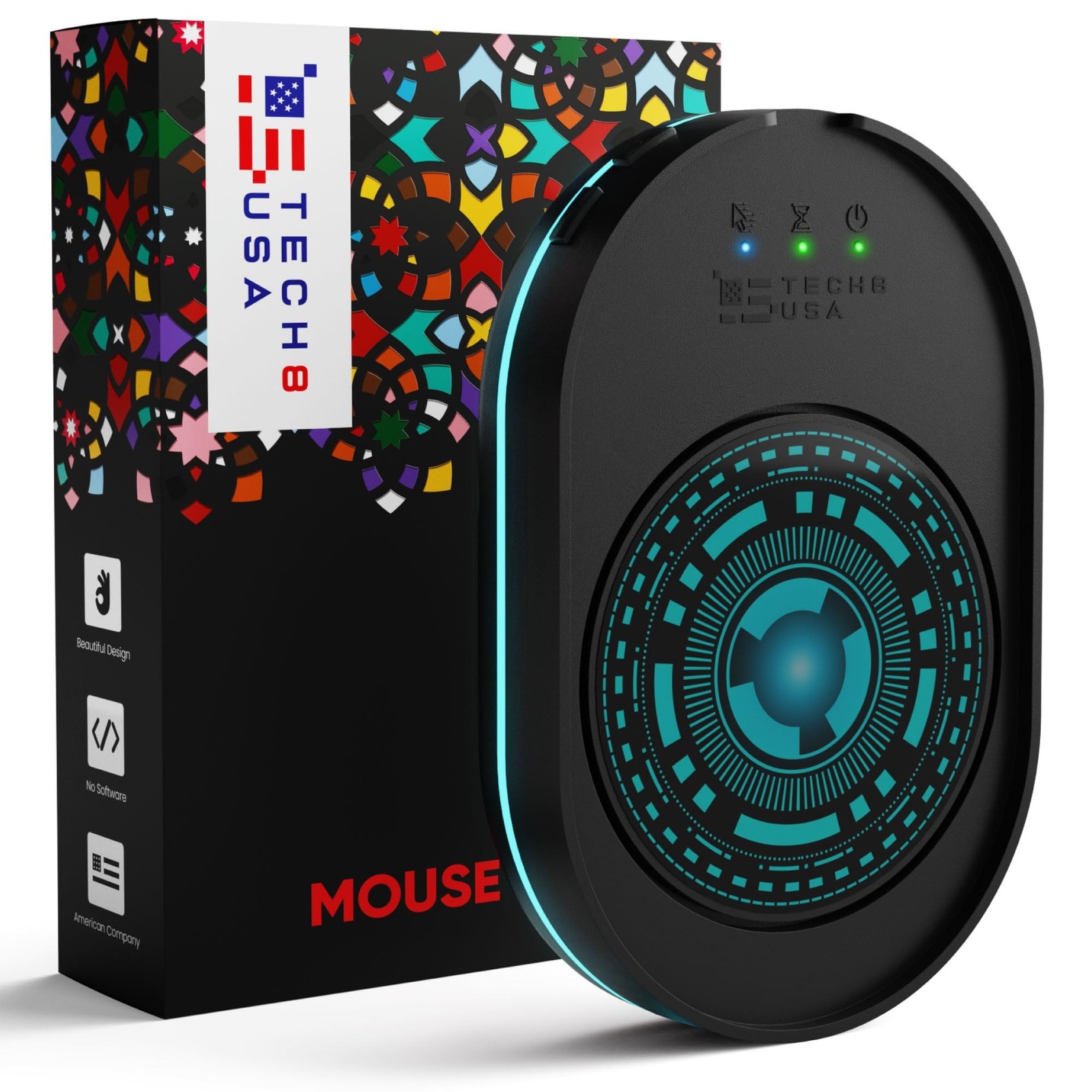 TECH8 USA Mouse Mover Device, Undetectable Mouse Jiggler for Laptops, PC, No ...