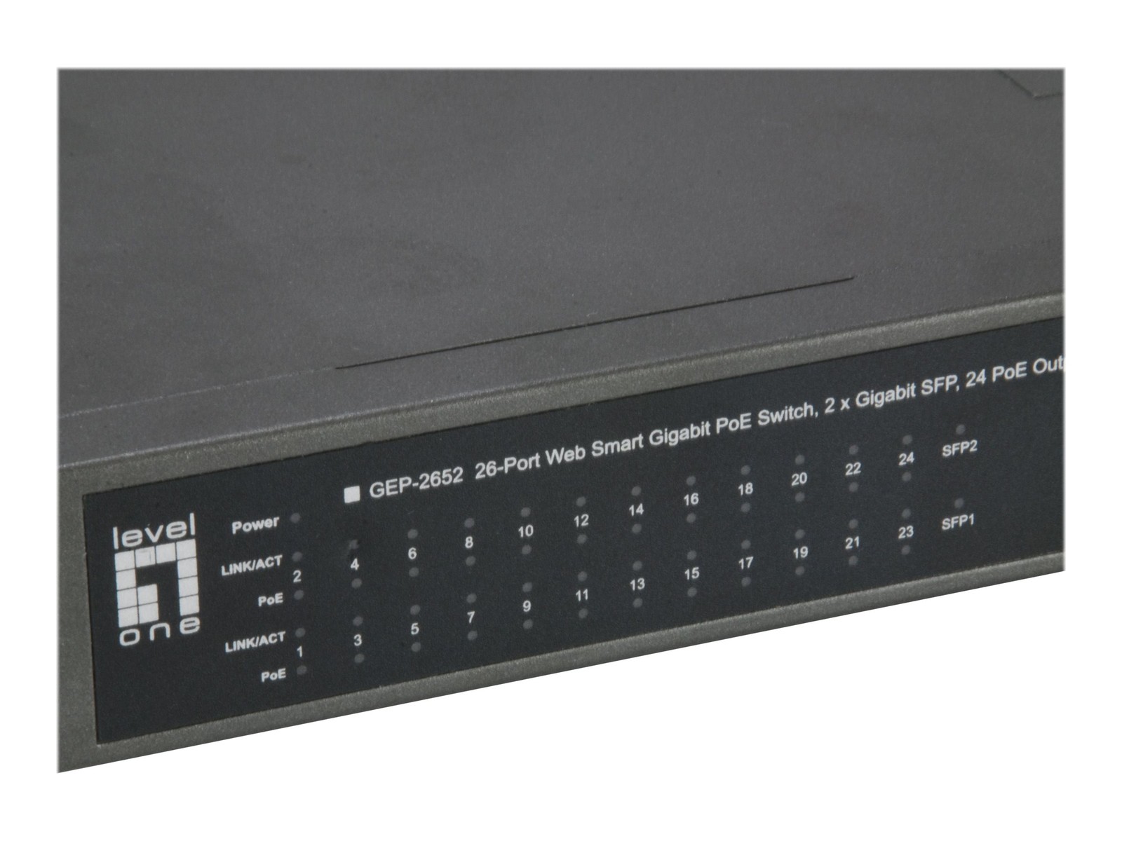 LevelOne GEP-2652 26-Port Smart Gigabit PoE Switch Hub / Switch