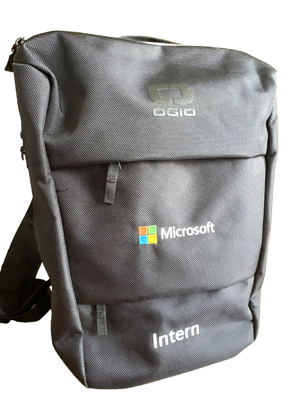 OGIO Sprint Microsoft Intern Black Laptop Backpack Zipper Closure