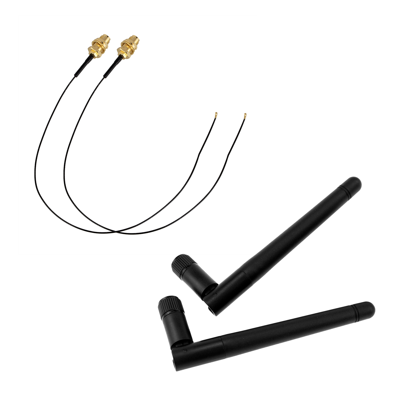 M.2 WiFi Bluetooth Dual Band Antenna RP-SMA Extension Cable 2dBi MHF4 2.4G 5GHz