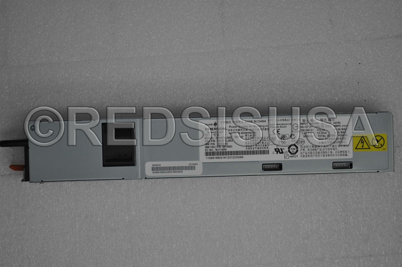 IBM High Efficiency Power Supply For 675W X3530/X3550/X3650 69Y5903
