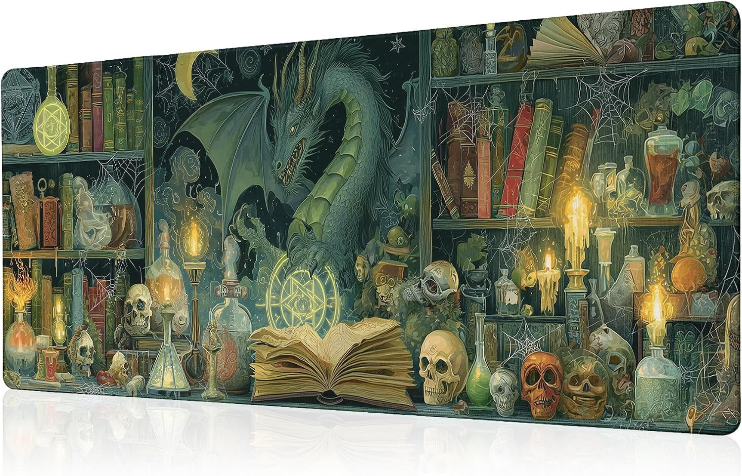 Dark Dragon Mouse Pad Desk Mat XL Extended Large Gaming Desk Pad Mousepad, Myste