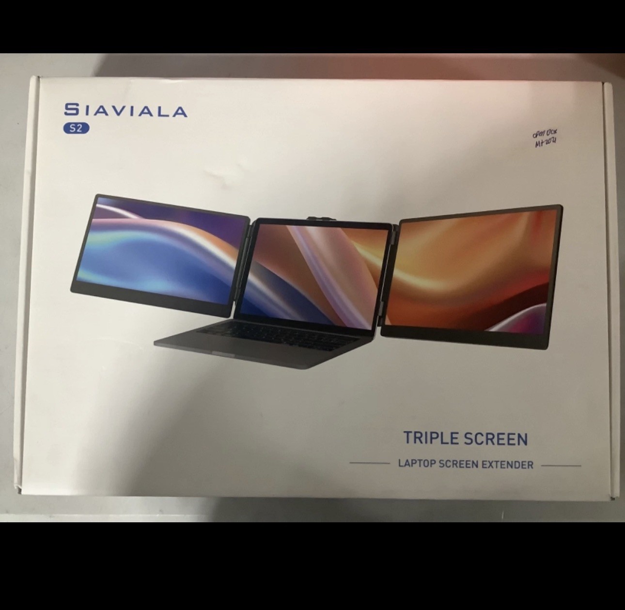 SIAVIALA S2 Triple Laptop Screen Extender 14” 1080P FHD Portable Monitor USB-C