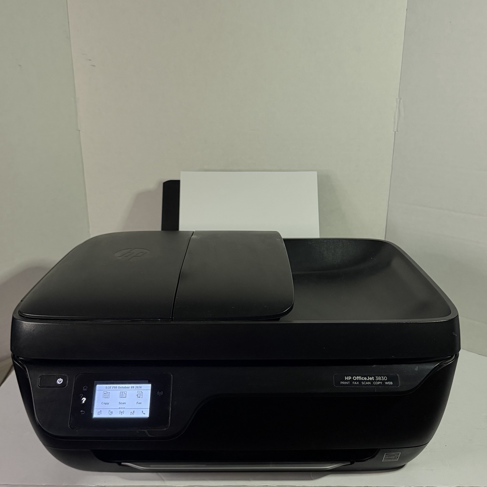 HP OfficeJet 3830 All-in-One Inkjet Printer. Needs Ink. Tested.