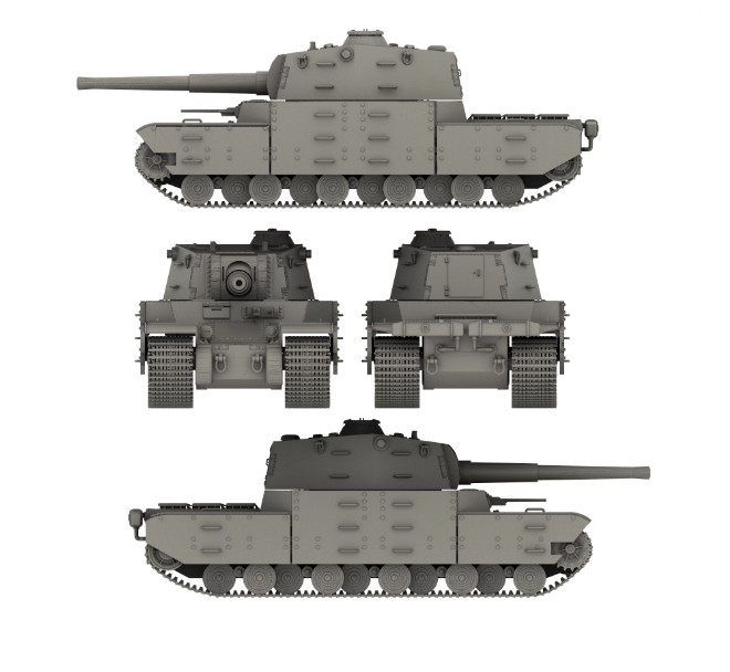 1/72 Type 5 Heavy Tank 3D Printed Unpainted Resin Kit