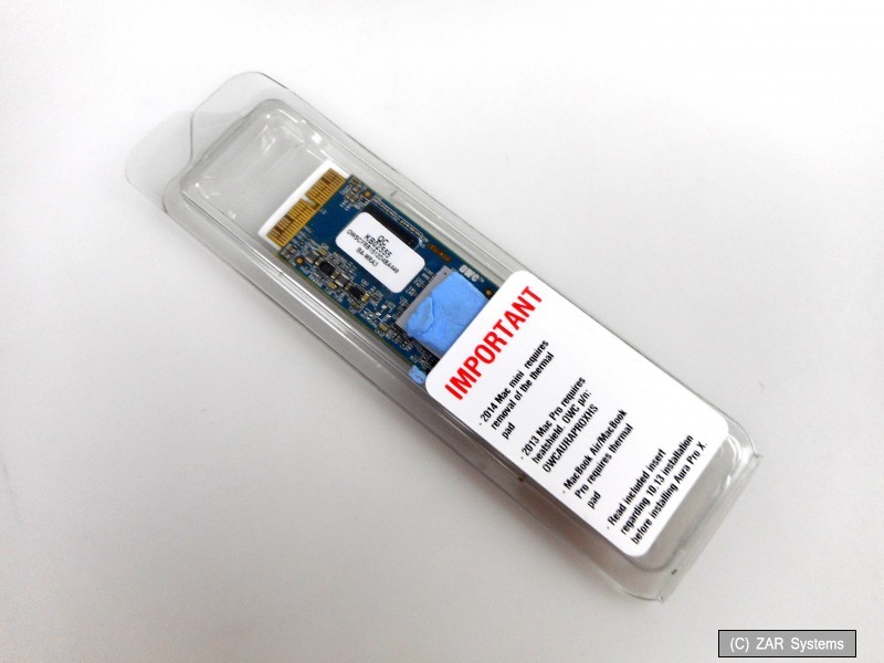 OWC Aura Pro X 480GB PCI-Express, OWCS3DAPB4MB05 (MBP mid-2013-2015 MBA 2) SSD