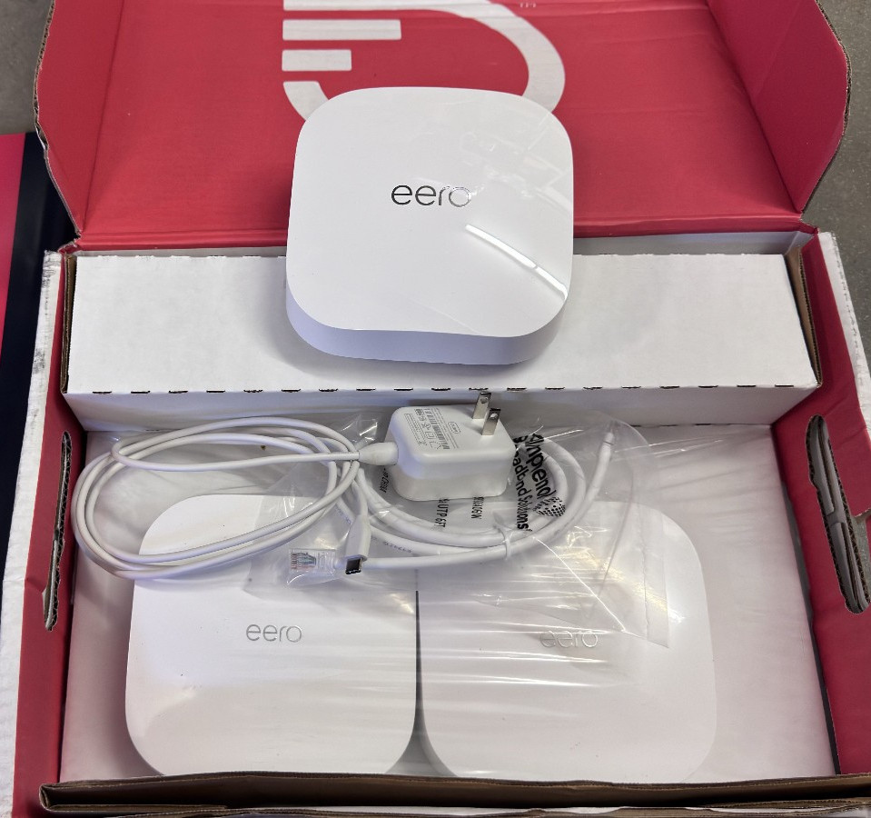 NEW eero PRO 6e (FRONTIER only) Mesh Wi-Fi 6e Router Original/OEM (3-Pack)