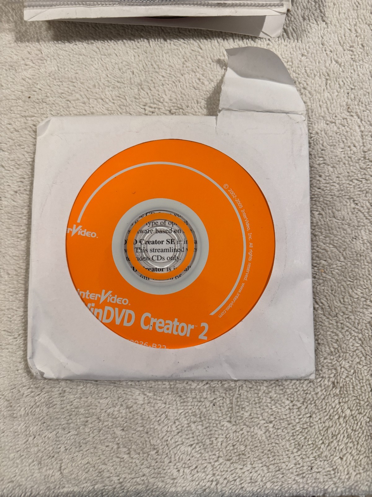 Intervideo WINDVD CREATOR 378935-B22 Partially Sealed