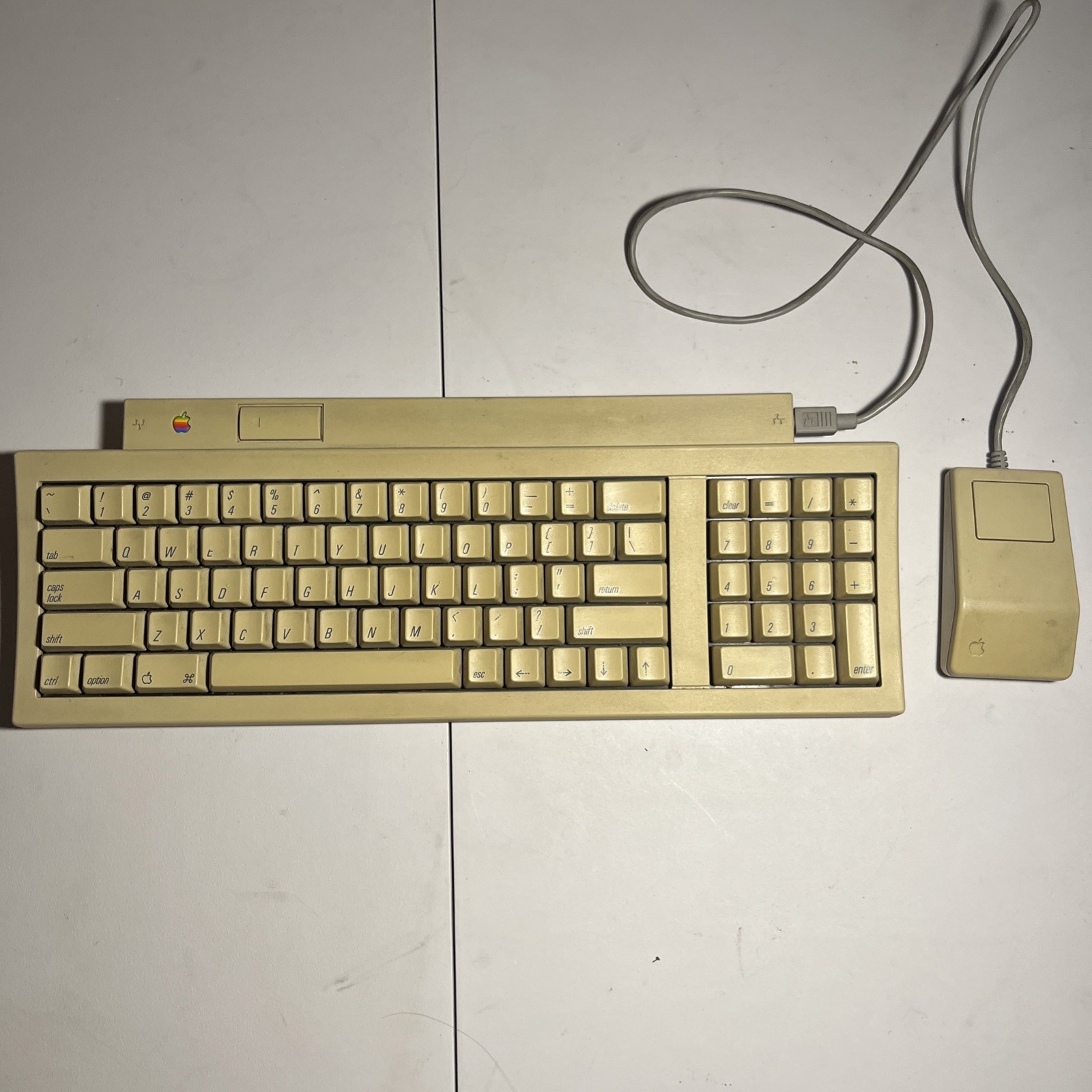 Apple Keyboard II & Mouse I for Macintosh ADB Apple Desktop Bus Mac M0487 G5431