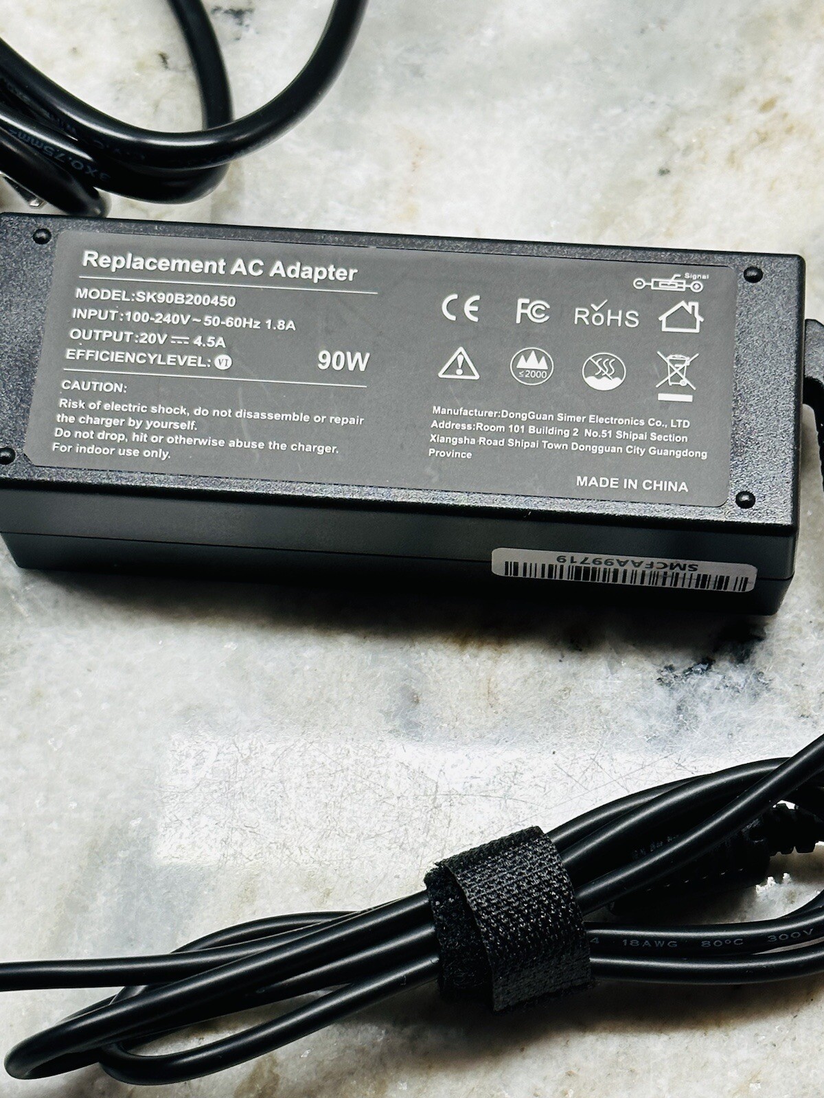 AC Adapter Replacement Model SK90B200450 90W
