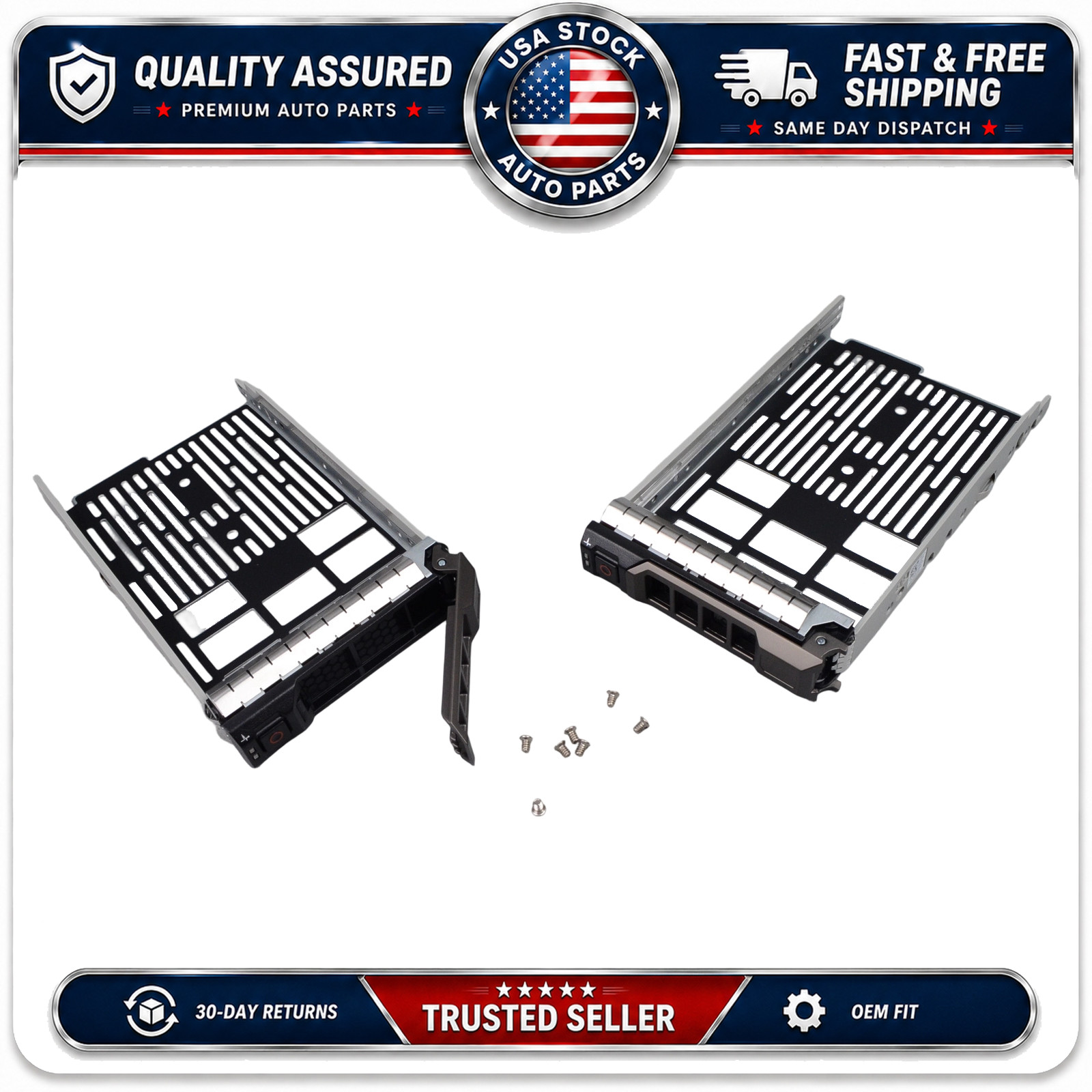 2 Pack 3.5" Drive Caddy for Dell PowerEdge R510 R630 R730 R720xd R730xd T630