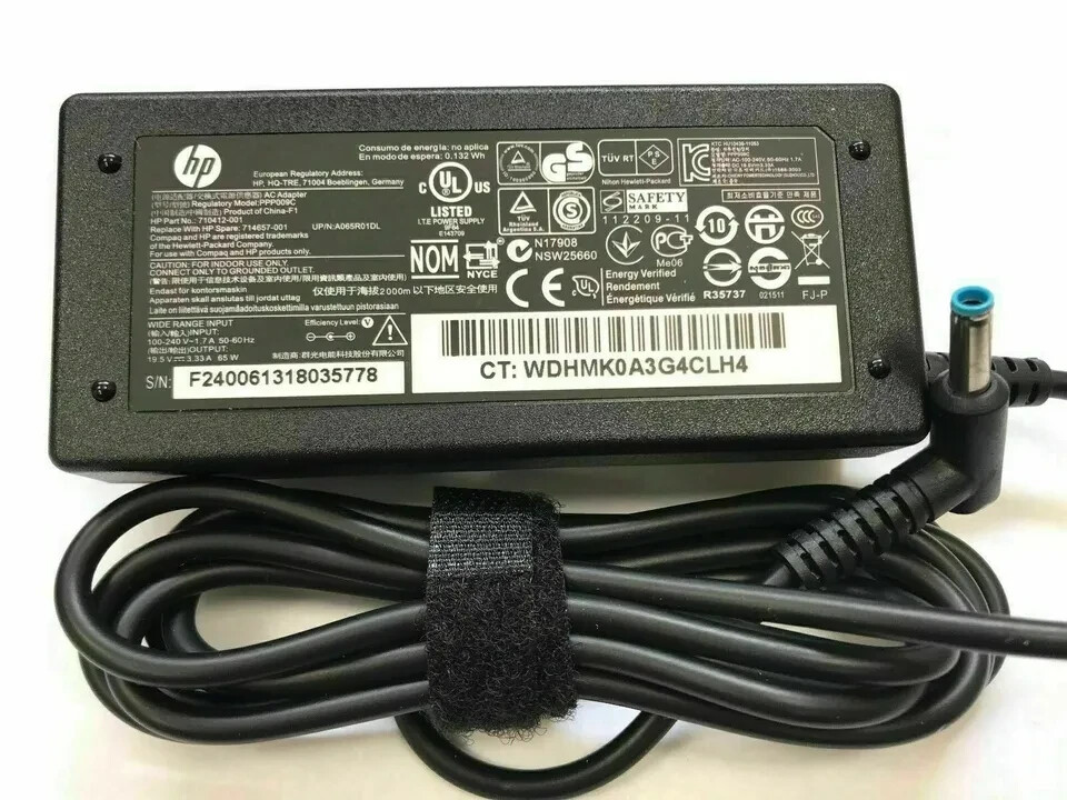 OEM HP 65W AC Laptop Adapter Charger ProBook 640 650 G2 G3 G4 G5 Power Supply