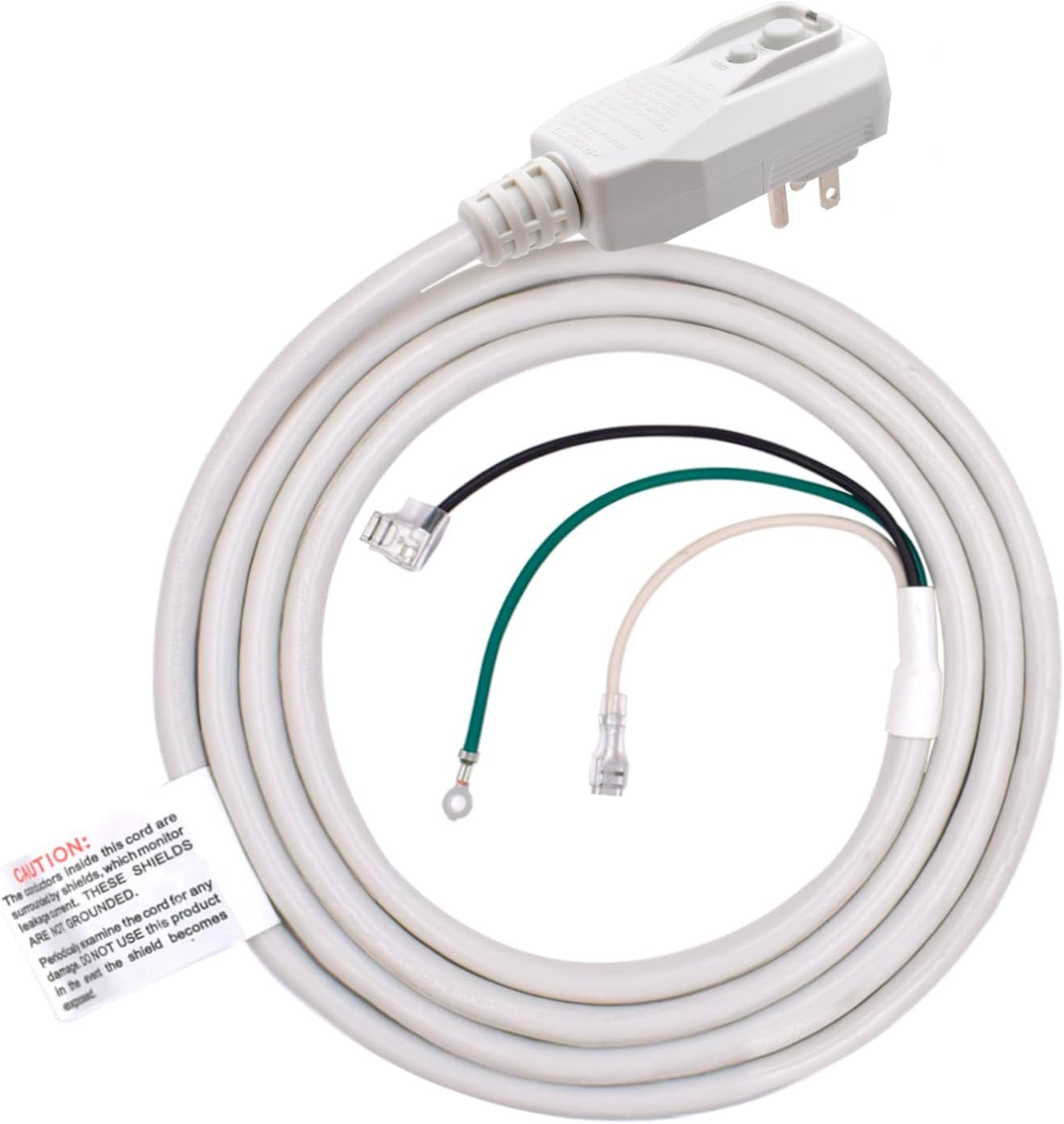 14AWG LCDI Power Cord Plug for A/C Air Conditioner 120V 15A 1800W