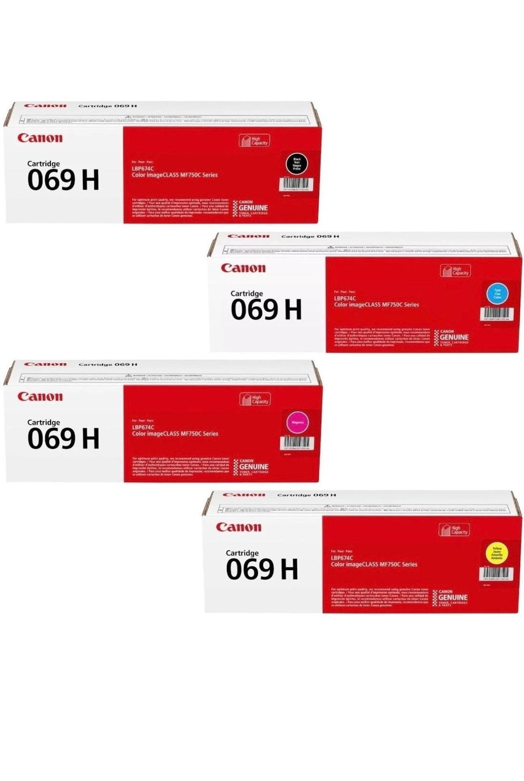 Canon 069H High Yield Toner Set CMYK 4 Pack