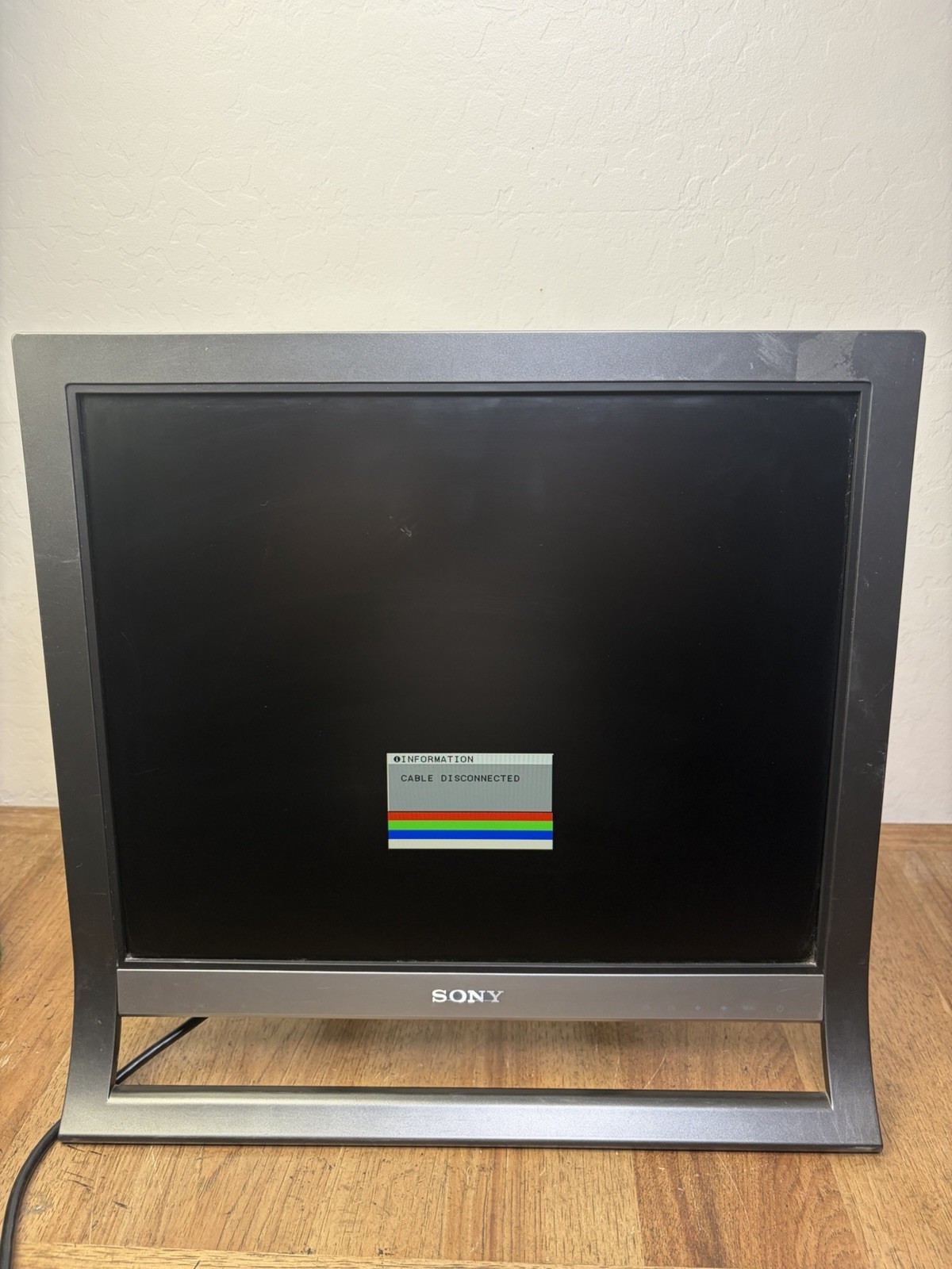 Sony SDM-HS95P 19 inch LCD Computer Monitor Retro Gaming - WORKS