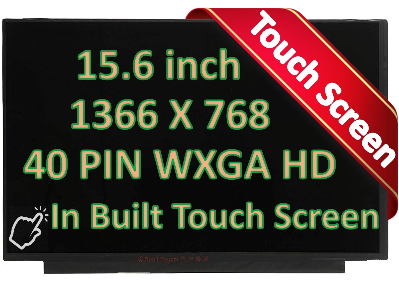 HP M11368-LD1 NT156WHM-T04 V8.0 Touch Screen Panel WXGA HD Display 15.6 40 Pins