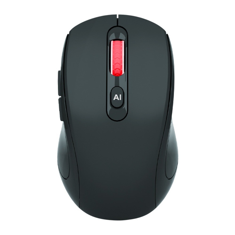 Dual Mode Wireless AI Mouse, Voice Translation and PPT Tools, Rechargeable Black