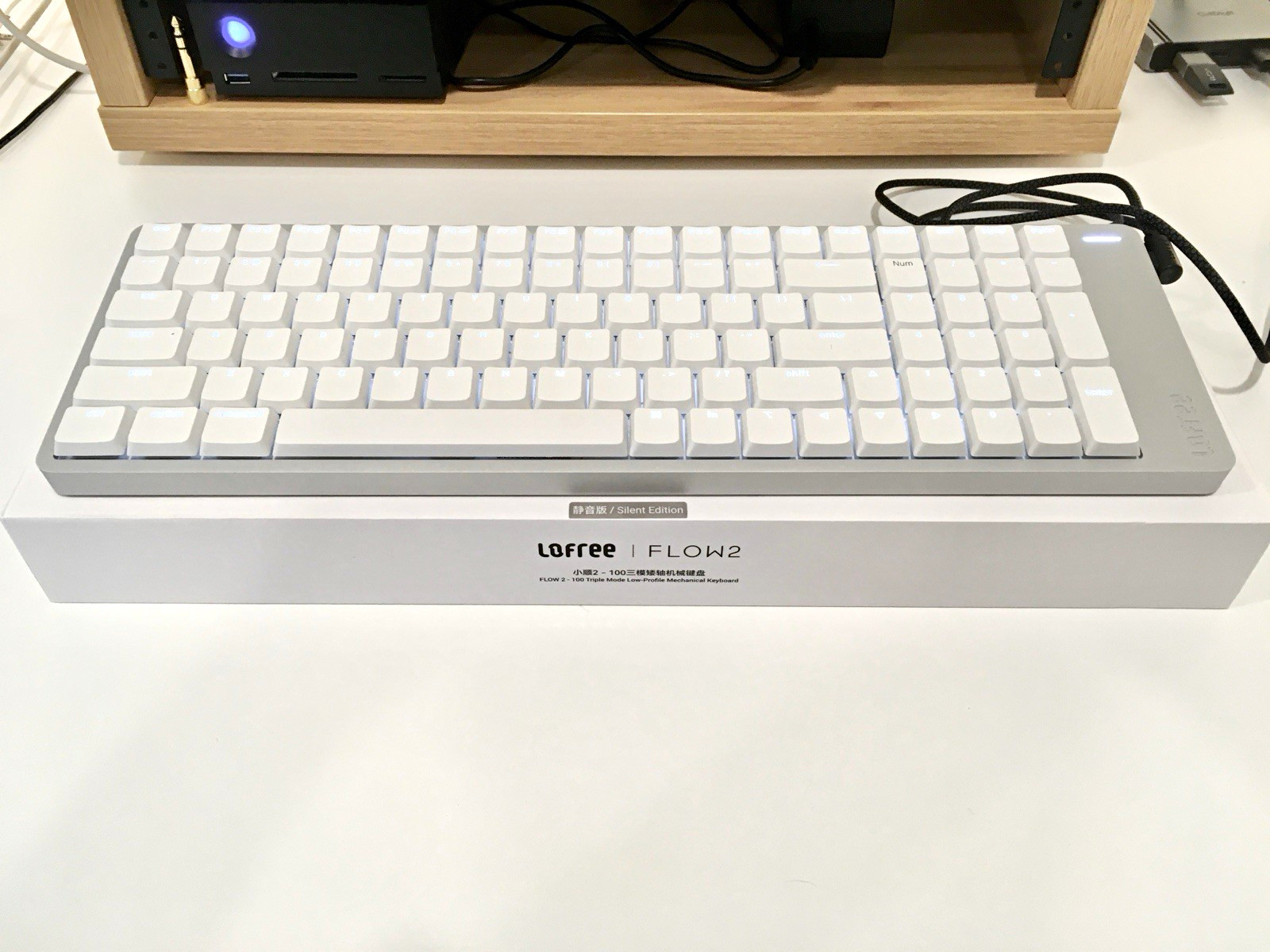 LOFREE FLOW2 100 VOID SILENT SWITCHES SILVER Low-Profile Mechanical Keyboard