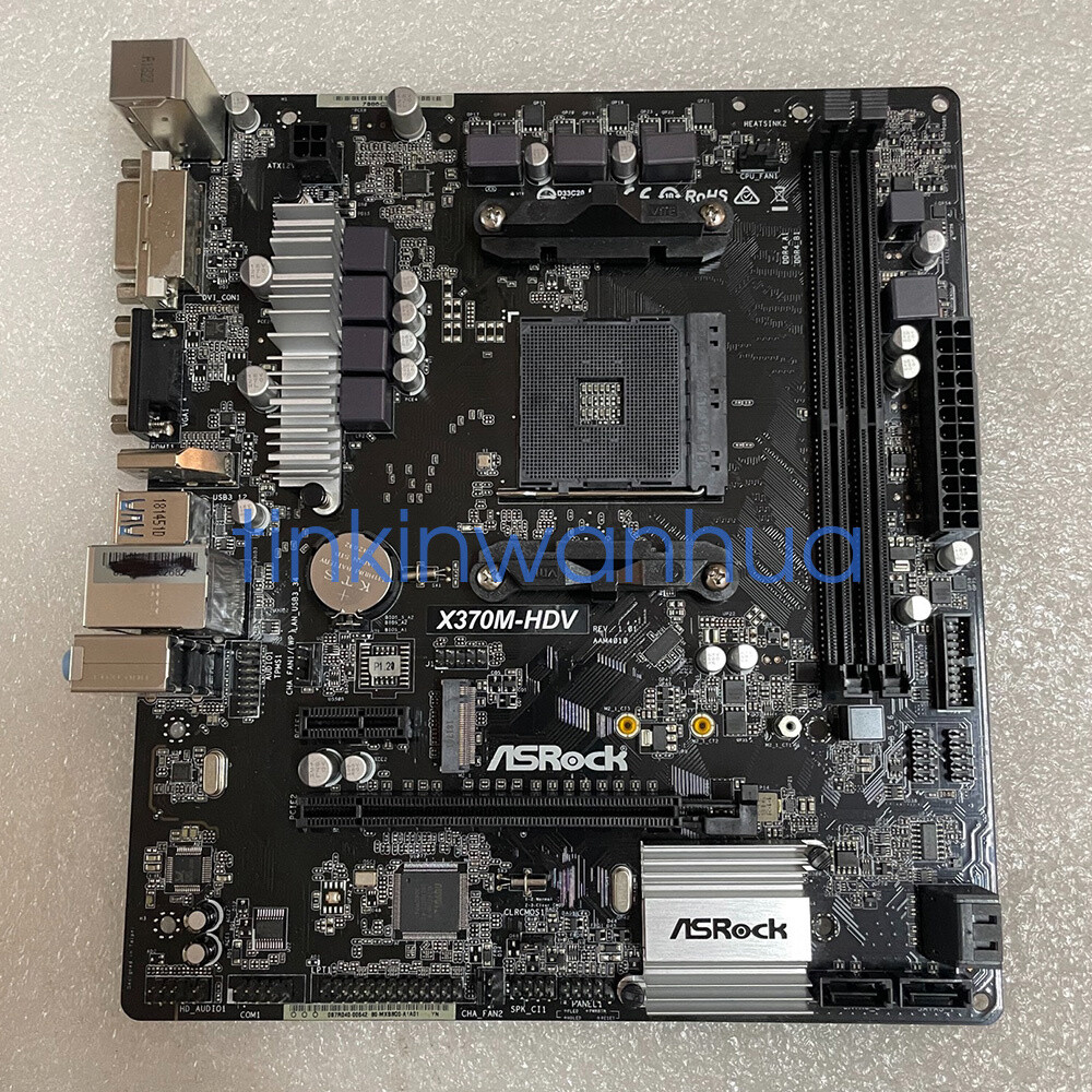 For Asrock X370M-HDV Socket AM4 DDR4 Micro ATX Motherboard