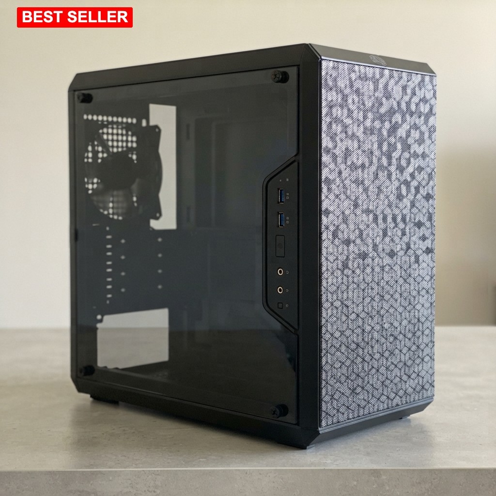 Micro-ATX PC Case 15.39 In Alloy Steel Transparent Panel Gaming Airflow
