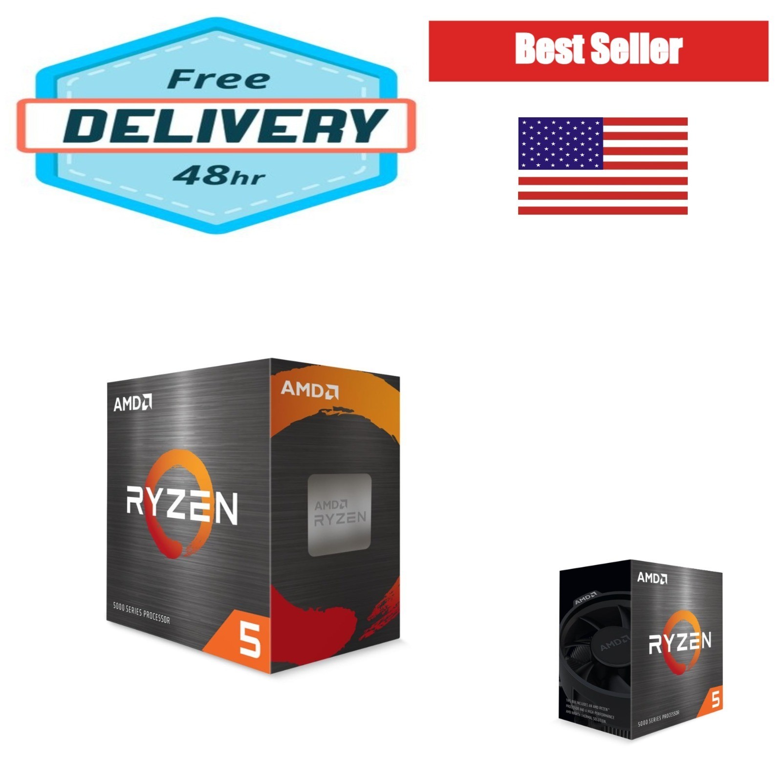 AMD Ryzen 5 5500F Desktop Processor 6-Core 12-Thread 4.2 GHz Socket AM4 CPU