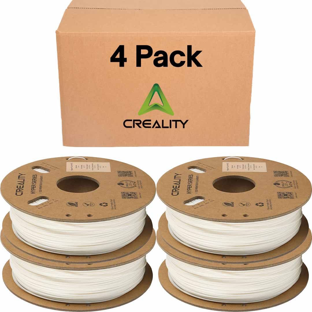 Creality Hyper PLA RFID White Filament 4 Pack 1.75mm 1kg High Speed 3301010405