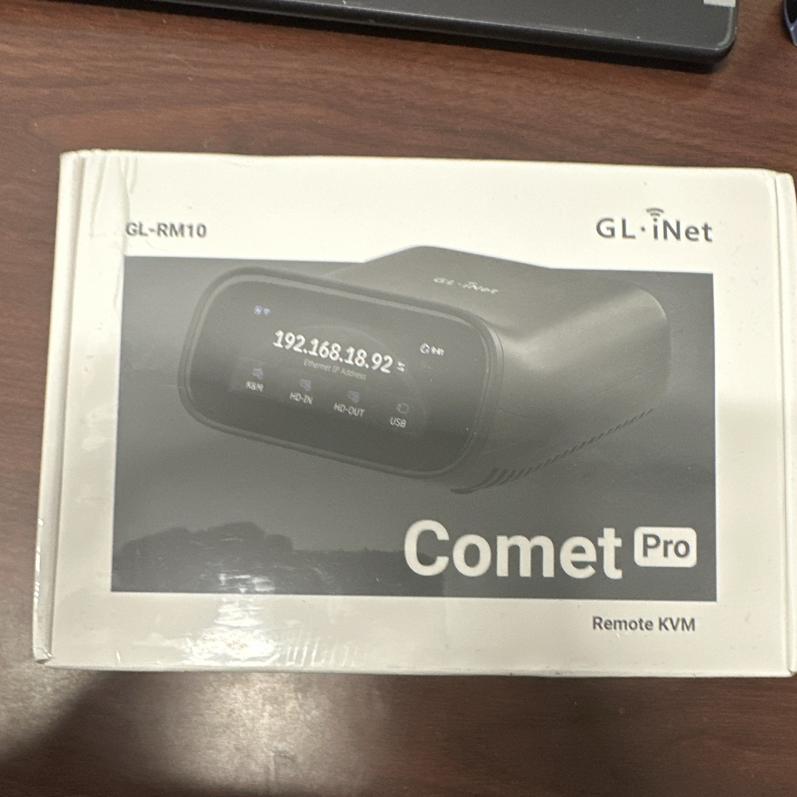 GL.iNet Comet Pro GL-RM10 Remote KVM 4K USB Extension Password Black