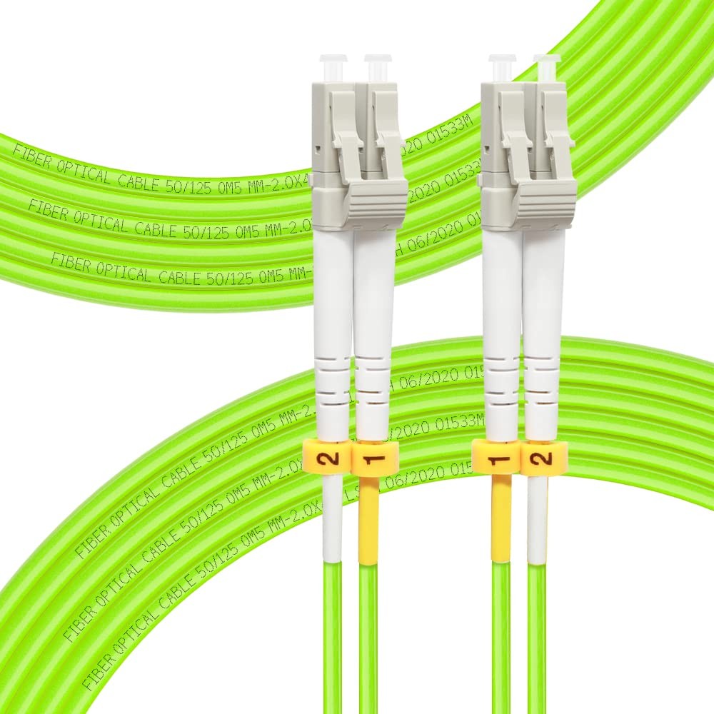 LC To LC Fiber Patch Cable OM5 Multimode Network Optical Cord Line 20M/66ft