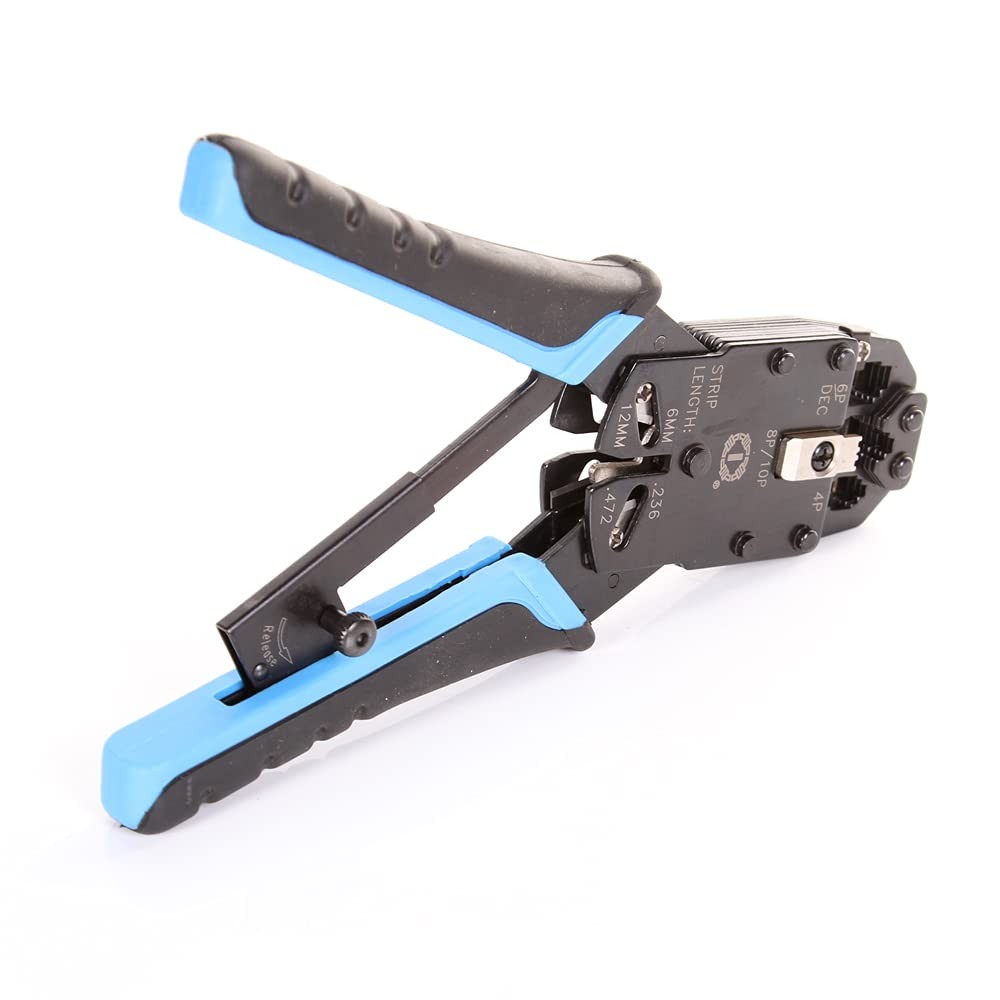 FocusFoto RJ11/RJ12/RJ45/RJ50 10P 8P 6P 4C Network LAN Cable Crimper Modular Plu
