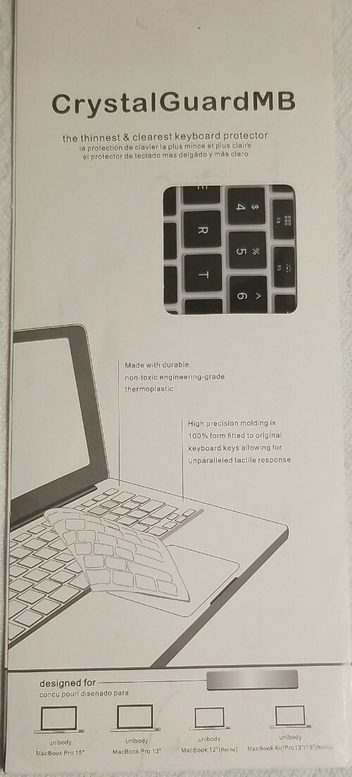 Crystal Guard MB Ultra-thin Keyboard Protector MacBook Pro Air 13" 15" black