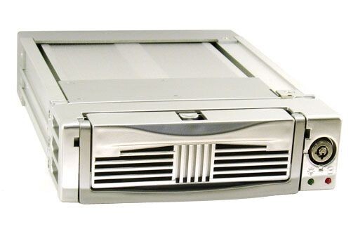 Premium Grade 5.25 Bay Aluminum Mobile Rack Cooling Fan for 3.5 SATA HDD Silver