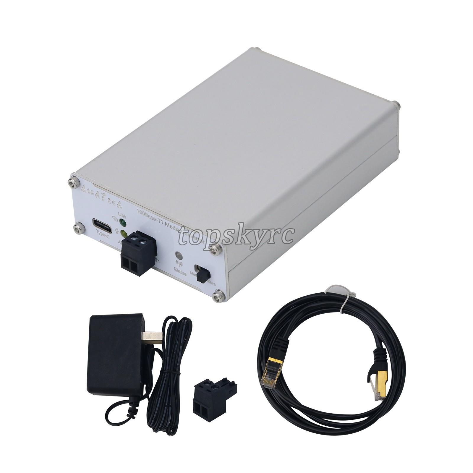 LichTech 100Base-T1 Media Converter 100Mbps Automotive Ethernet Converter tp1