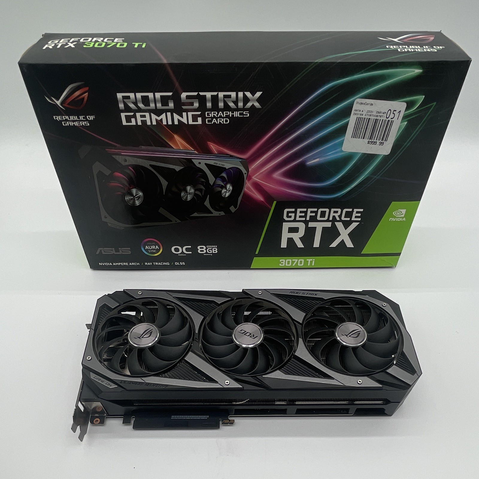 ASUS NVIDIA GeForce RTX 3070 Ti ROG Strix OC 8GB GDDR6X RGB GPU Graphics Card