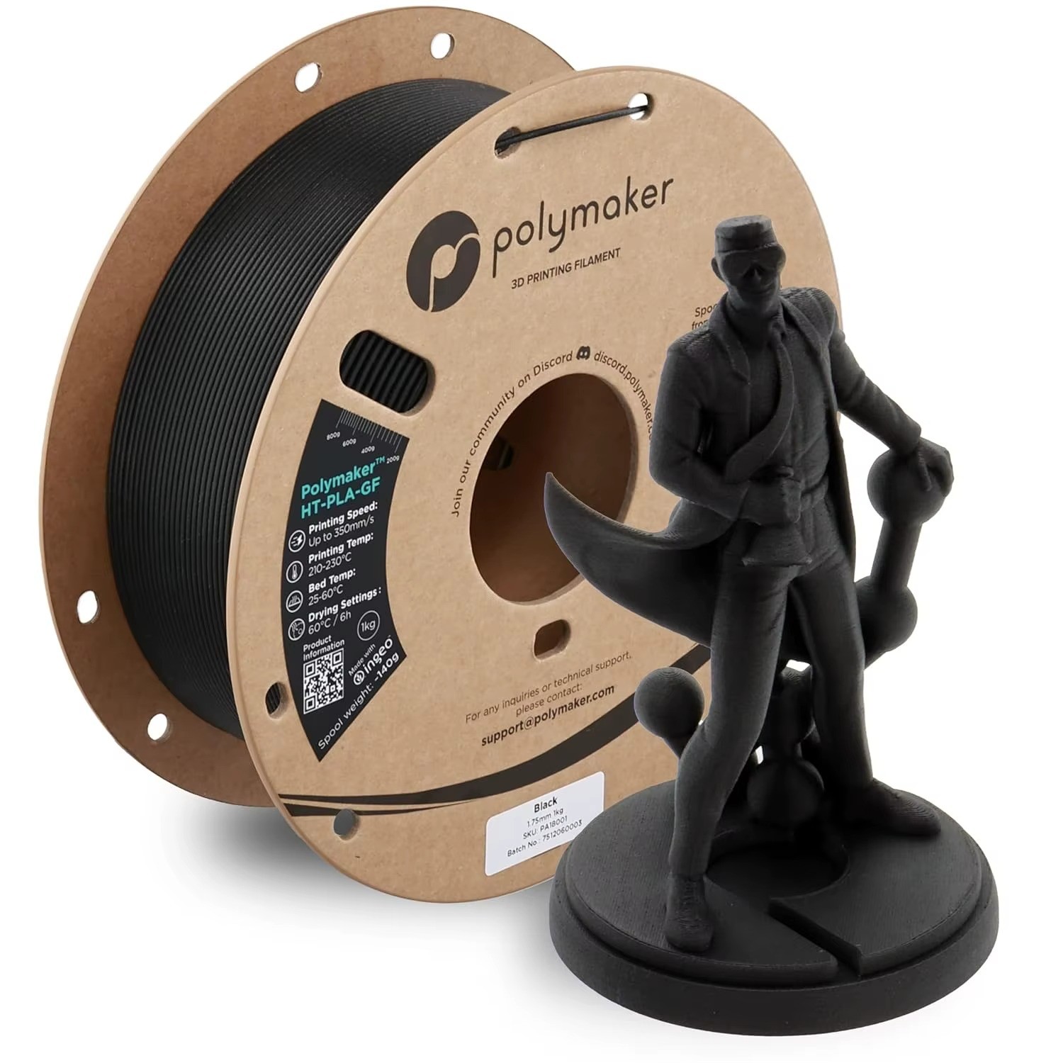 Polymaker HT-PLA Filament 1.75mm High Temp 3D Printing 150°C FDM
