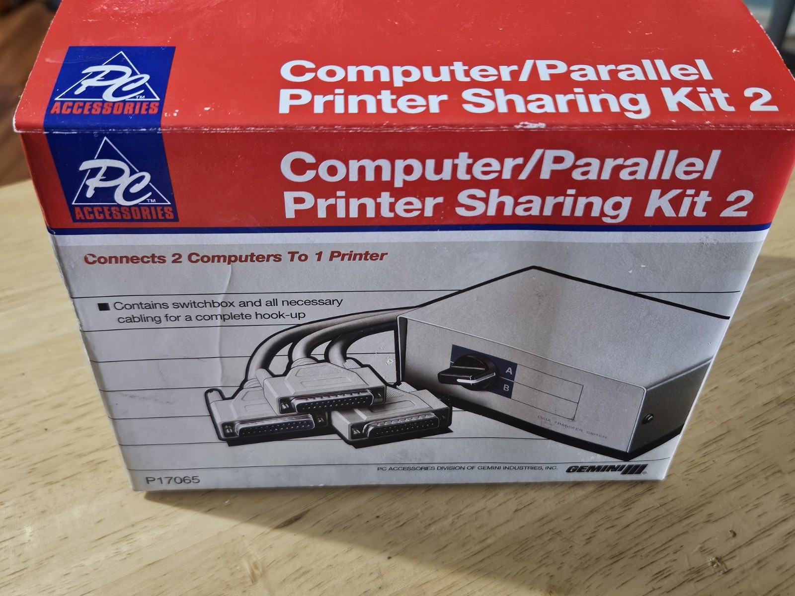 NOS Vintage PC Accessories Gemini III Computer Printer Sharing Kit 2 P17065