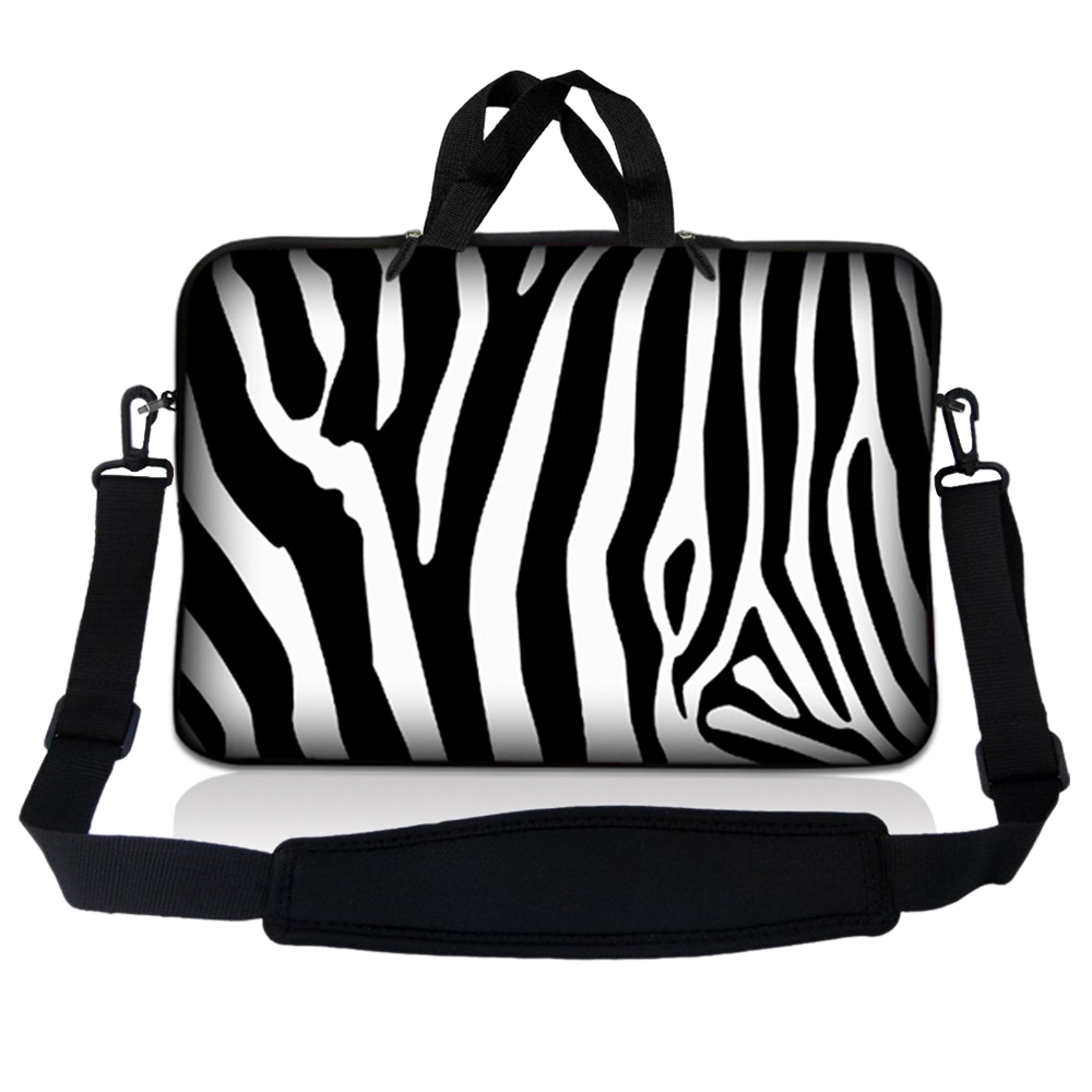 10" 9 Tablet Netbook Sleeve Bag Case Pouch Shoulder Strap iPad Galaxy Zebra