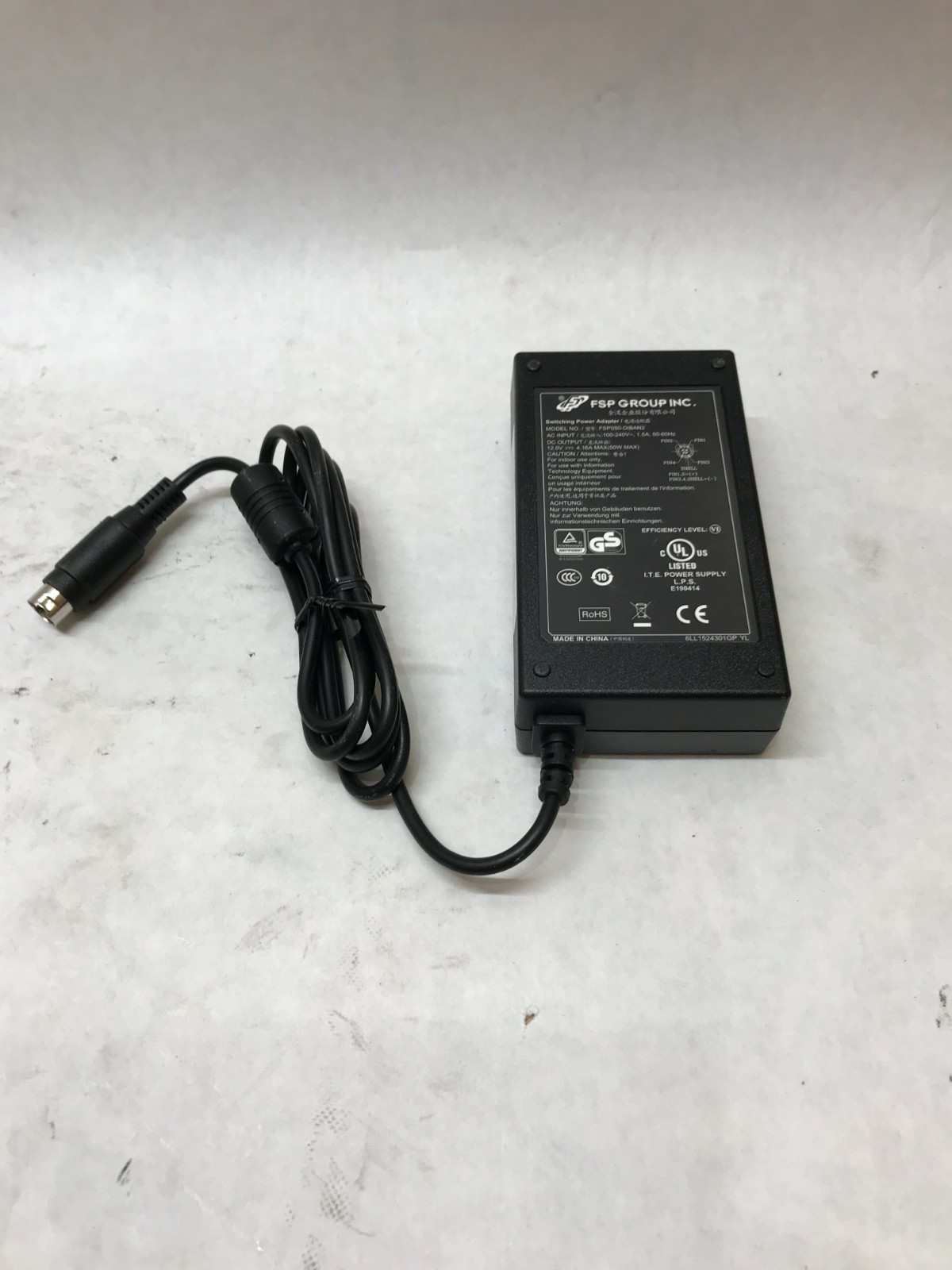 Genuine Original FSP FSP050-DIBAN2 12V 4.16A Power Adapter 4-Pin Charging - DW