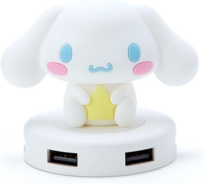 Sanrio Character USB Hub 4 Ports 110cm Cable Cinnamon Roll USB2.0/1.1 235598