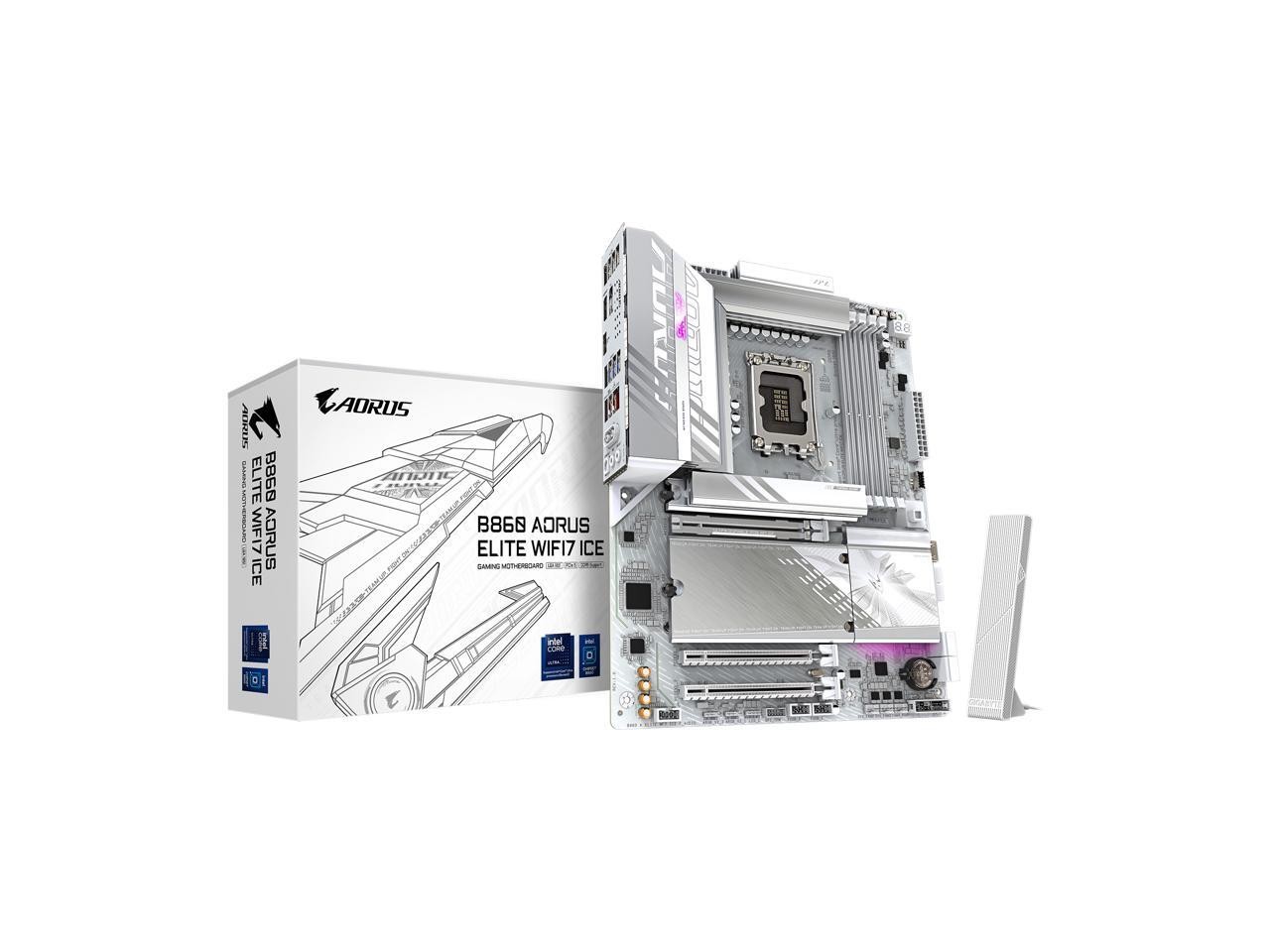 GIGABYTE B860 AORUS ELITE WIFI7 ICE Intel Core Ultra (Series 2) LGA 1851