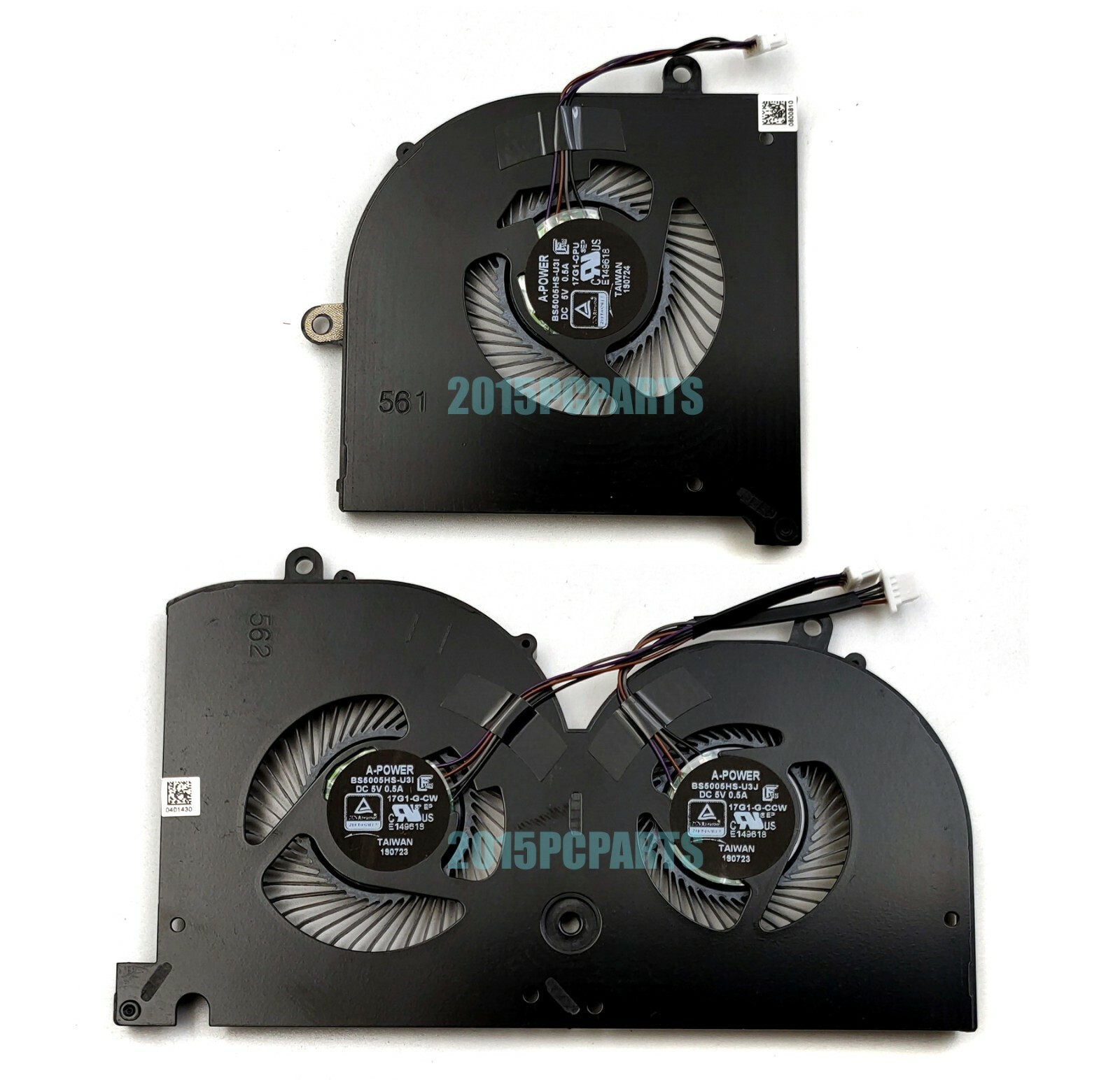 New for MSI GS75 Stealth P75 creator 9SE 9SF 9SG CPU & GPU Cooling Fan