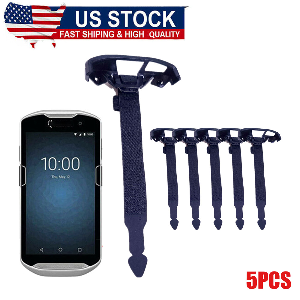 5Pcs New TC51 Black Plastic Carrying Clip with Handstrap for Zebra TC510K TC56
