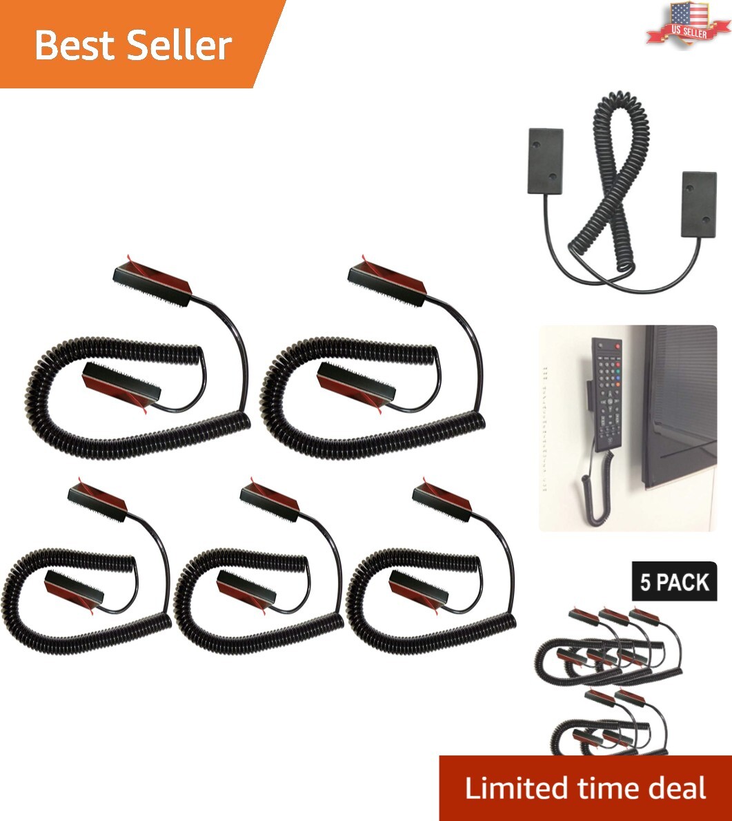 Maximize Device Security with Bulk Coiled Security Cable for Remotes - 5-Pack