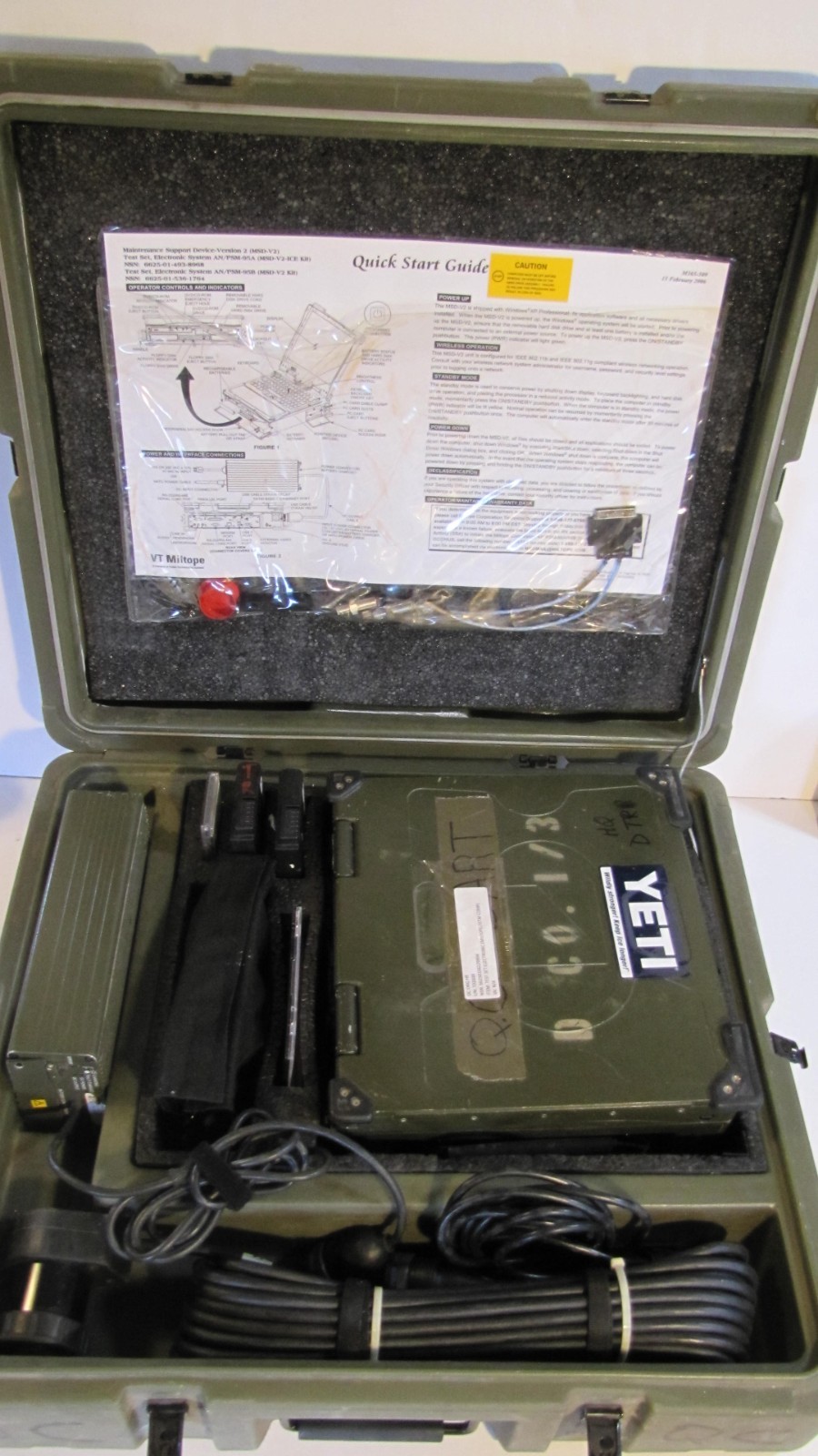 Miltope AN/PSM 95A Ruggedized Field Computer *tested/works*