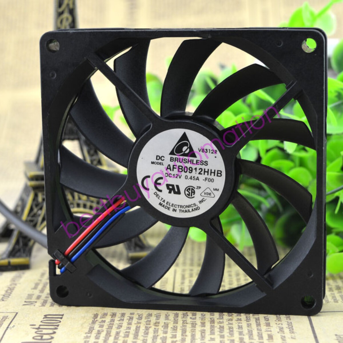 DELTA 9015 9cm DC12V 0.45A AFB0912HHB Inverter Chassis Cooling Fan